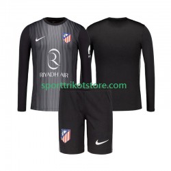 Atlético Madrid Kinderset Auswärts trikot 2025-2026 Langarm Torwart