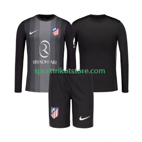 Atlético Madrid Kinderset Auswärts trikot 2025-2026 Langarm Torwart