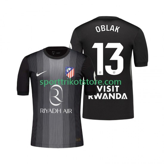 Atlético Madrid Herren Auswärts trikot 2025-2026 Kurzarm Torwart Jan Oblak 13