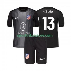 Atlético Madrid Kinderset Auswärts trikot 2025-2026 Kurzarm Torwart Jan Oblak 13