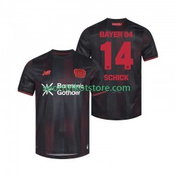 Bayer 04 Leverkusen Herren Heim trikot 2025-2026 Kurzarm Patrik Schick 14