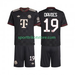 FC Bayern München Kinderset Ausweich trikot 2025-2026 Kurzarm Alphonso Davies 19