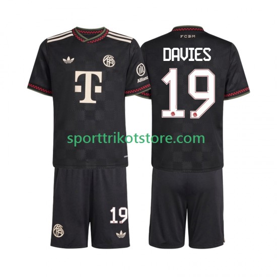 FC Bayern München Kinderset Ausweich trikot 2025-2026 Kurzarm Alphonso Davies 19