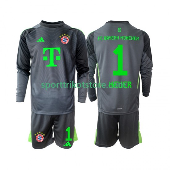 FC Bayern München Kinderset Auswärts trikot 2025-2026 Langarm Torwart Neuer 1