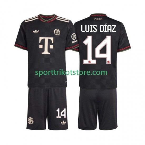 FC Bayern München Kinderset Ausweich trikot 2025-2026 Kurzarm Luis Diaz 14