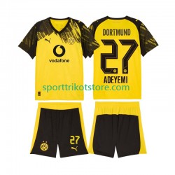 Borussia Dortmund Kinderset Heim trikot 2025-2026 Kurzarm Karim Adeyemi 27