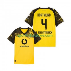 Borussia Dortmund Herren Heim trikot 2025-2026 Kurzarm Nico Schlotterbeck 4