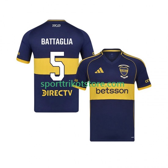 Boca Juniors Herren Heim trikot 2025-2026 Kurzarm Rodrigo Battaglia 5