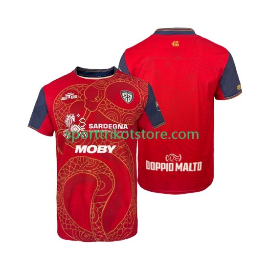 Cagliari Herren Heim trikot 2025-2026 Kurzarm Special