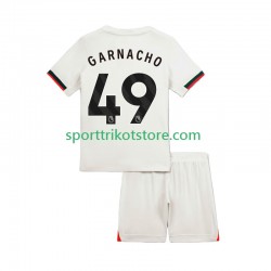 Chelsea Kinderset Auswärts trikot 2025-2026 Kurzarm Alejandro Garnacho 49