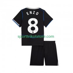 Chelsea Kinderset Ausweich trikot 2025-2026 Kurzarm Enzo Fernandez 8