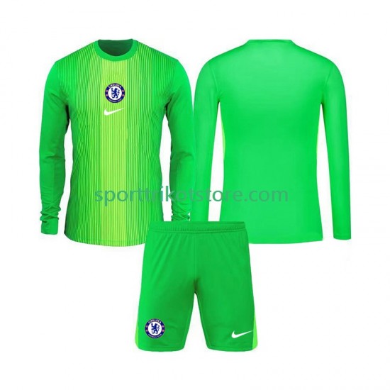 Chelsea Kinderset Auswärts trikot 2025-2026 Langarm Torwart