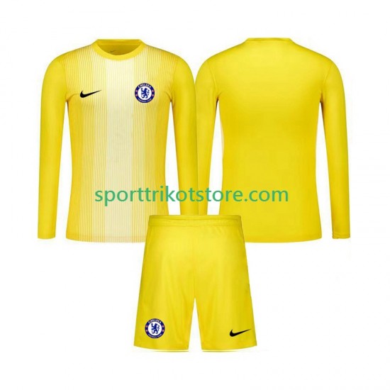Chelsea Kinderset Ausweich trikot 2025-2026 Langarm Torwart