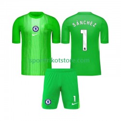 Chelsea Kinderset Auswärts trikot 2025-2026 Kurzarm Torwart Robert Sanchez 1