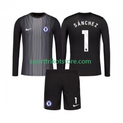 Chelsea Kinderset Heim trikot 2025-2026 Langarm Torwart Robert Sanchez 1