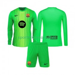 FC Barcelona Kinderset Heim trikot 2025-2026 Langarm Torwart
