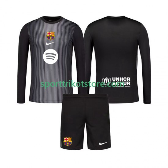 FC Barcelona Kinderset Ausweich trikot 2025-2026 Langarm Torwart