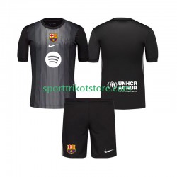 FC Barcelona Kinderset Ausweich trikot 2025-2026 Kurzarm Torwart