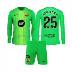 FC Barcelona Kinderset Heim trikot 2025-2026 Langarm Torwart Szczesny 25