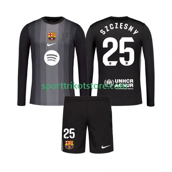 FC Barcelona Kinderset Ausweich trikot 2025-2026 Langarm Torwart Szczesny 25