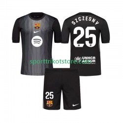 FC Barcelona Kinderset Ausweich trikot 2025-2026 Kurzarm Torwart Szczesny 25