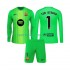 FC Barcelona Kinderset Heim trikot 2025-2026 Langarm Torwart Ter Stegen 1