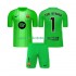 FC Barcelona Kinderset Heim trikot 2025-2026 Kurzarm Torwart Ter Stegen 1