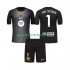 FC Barcelona Kinderset Ausweich trikot 2025-2026 Kurzarm Torwart Ter Stegen 1
