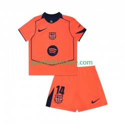 FC Barcelona Kinderset Ausweich trikot 2025-2026 Kurzarm Marcus Rashford 14 UCL
