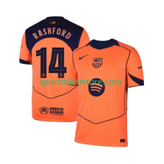 FC Barcelona Herren Ausweich trikot 2025-2026 Kurzarm Marcus Rashford 14 UCL