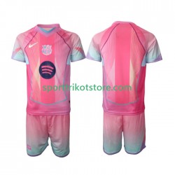 FC Barcelona Kinderset Heim trikot 2025-2026 Kurzarm Special