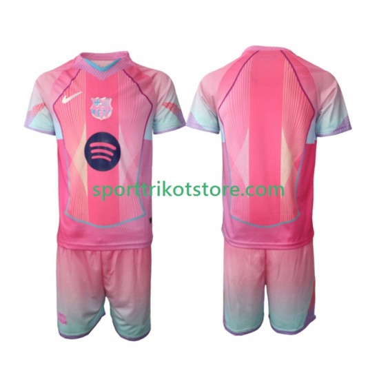 FC Barcelona Kinderset Heim trikot 2025-2026 Kurzarm Special