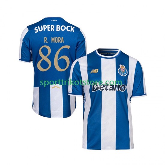 FC Porto Herren Heim trikot 2025-2026 Kurzarm Rodrigo Mora 86