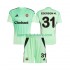 Kinderset Auswärts trikot 2025-2026 Kurzarm Torwart Fenerbahce Ederson Moraes 31