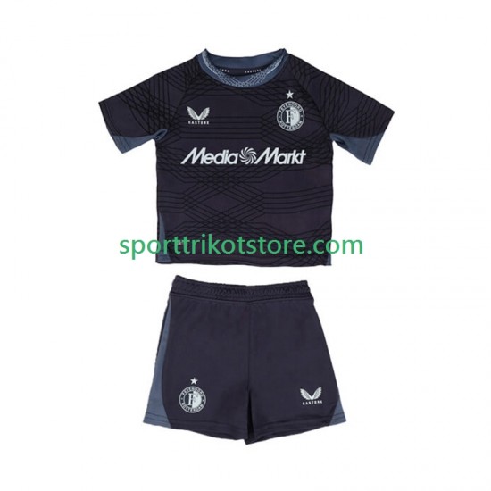 Feyenoord Rotterdam Kinderset Auswärts trikot 2025-2026 Kurzarm