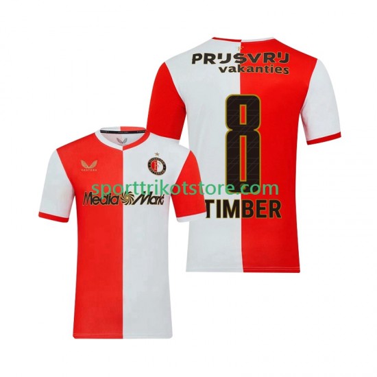 Feyenoord Rotterdam Herren Heim trikot 2025-2026 Kurzarm Quinten Timber 8