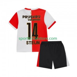 Feyenoord Rotterdam Kinderset Heim trikot 2025-2026 Kurzarm Sem Steijn 14