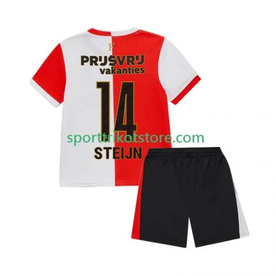 Feyenoord Rotterdam Kinderset Heim trikot 2025-2026 Kurzarm Sem Steijn 14