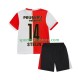 Feyenoord Rotterdam Kinderset Heim trikot 2025-2026 Kurzarm Sem Steijn 14