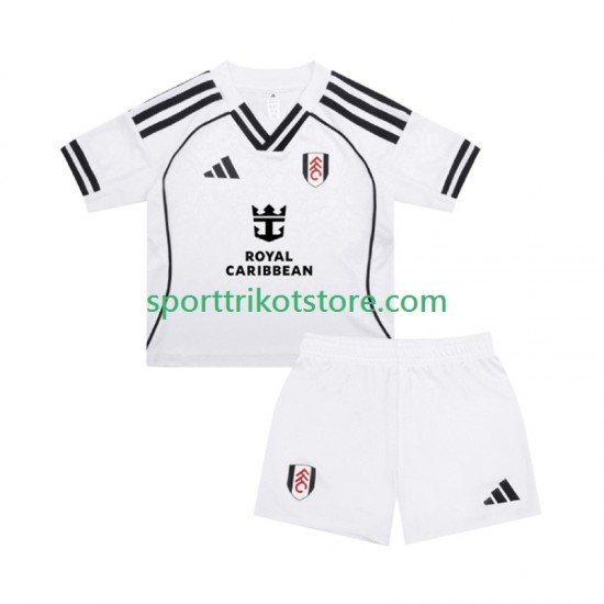 Fulham Kinderset Heim trikot 2025-2026 Kurzarm