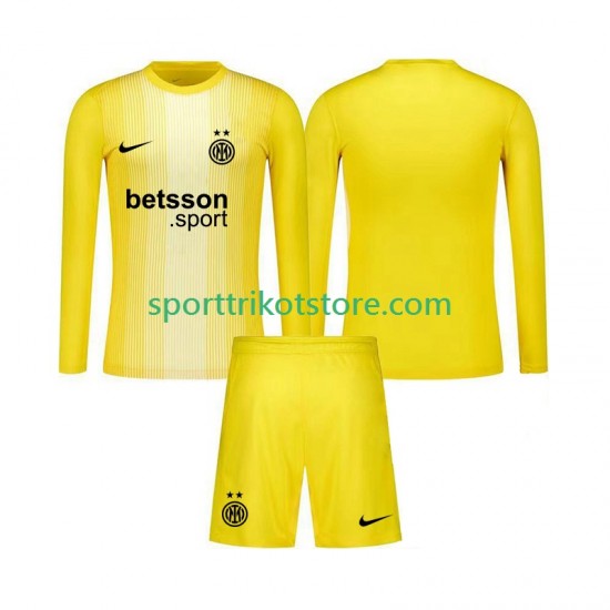 Inter Mailand Kinderset Auswärts trikot 2025-2026 Langarm Torwart