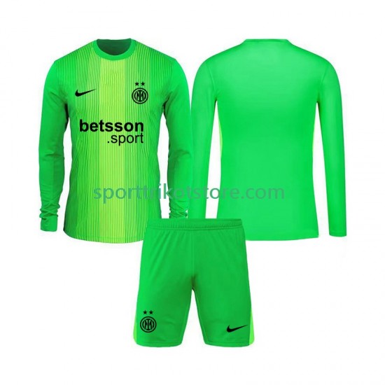 Inter Mailand Kinderset Ausweich trikot 2025-2026 Langarm Torwart