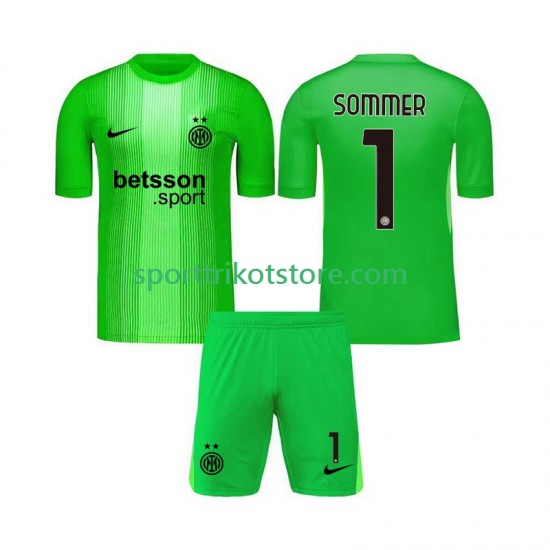 Inter Mailand Kinderset Ausweich trikot 2025-2026 Kurzarm Torwart Yann Sommer 1