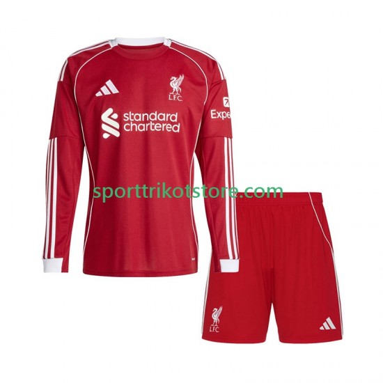 Liverpool Kinderset Heim trikot 2025-2026 Langarm