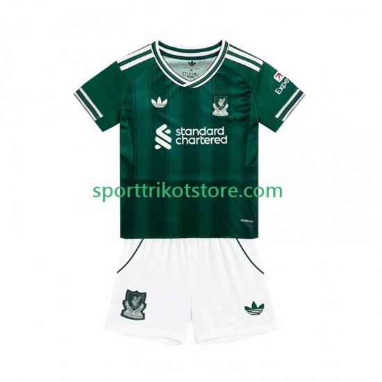 Liverpool Kinderset Ausweich trikot 2025-2026 Kurzarm