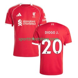 Liverpool Herren Heim trikot 2025-2026 Kurzarm Diogo Jota 20