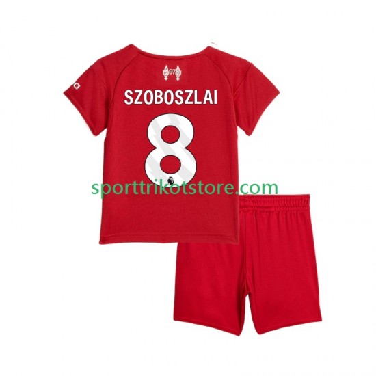 Liverpool Kinderset Heim trikot 2025-2026 Kurzarm Dominik Szoboszlai 8