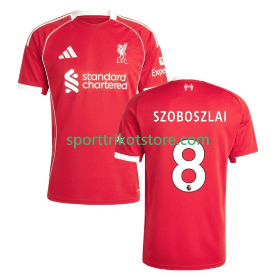 Liverpool Herren Heim trikot 2025-2026 Kurzarm Dominik Szoboszlai 8