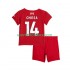 Liverpool Kinderset Heim trikot 2025-2026 Kurzarm Federico Chiesa 14
