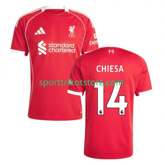 Liverpool Herren Heim trikot 2025-2026 Kurzarm Federico Chiesa 14